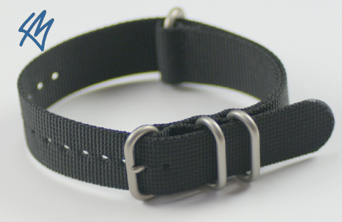 ZULU Strap - ČERNÁ š. 22 mm