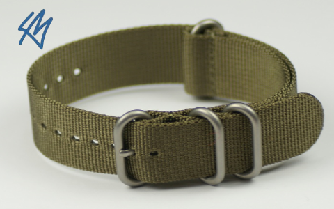 ZULU Strap - ZELENÁ š. 22 mm