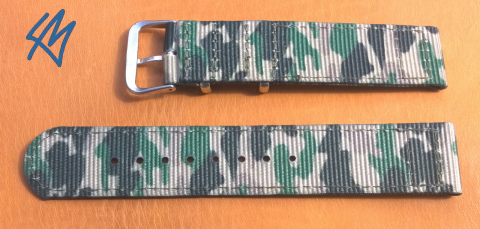 Nylon strap dvoudílné kamufláž + lesk