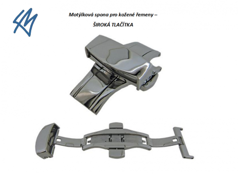 motylkova spona pro kozene remen siroka tlacitka