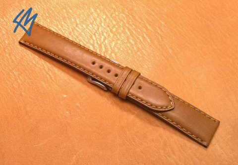 HNĚDÝ "Oiled leather" řemen