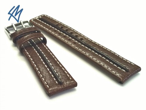 DIESEL hnědý bíle prošívaný / ZRC
