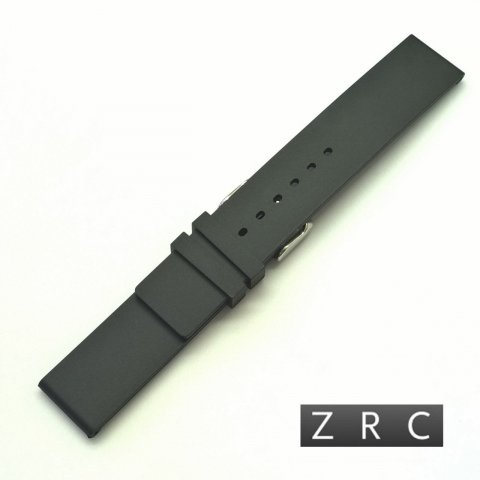 ELEGANT GOMMA černý hladký silikon ZRC/ š. 20 / 20 mm