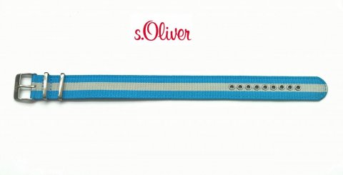 s.Oliver SO-2690-LQ Modro šedý provlékací řemen / 20 mm