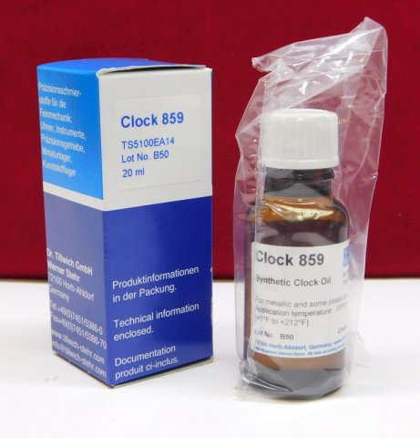Clock 859 / 10 ml - syntetický olej pro mazání pendlovek a větších strojů