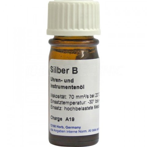 Silber B Etsyntha clock oil / 5 ml - syntetický olej pro přístroje a hodinky