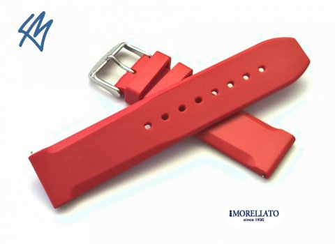 LUGANO červená / red / š. 22 (22) mm Morellato