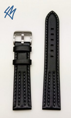 TOKIO černá + šedá / š. 22 (20) mm