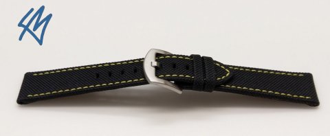 FALCON černá, žlutá / š. 20 (18) mm