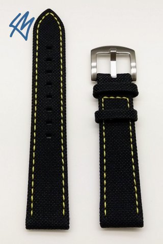 FALCON černá, žlutá / š. 20 (18) mm