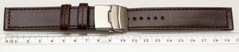 Skládací spona š. 12 mm / DSB s tlačítky pro kožené řemínky