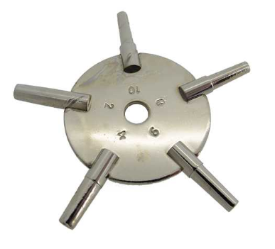 Klíč "hvězda" pro natahování kapesních hodinek - model AA