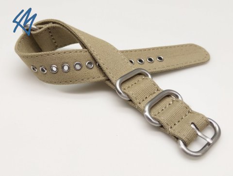 CANVAS ZULU / béžová š. 20 mm