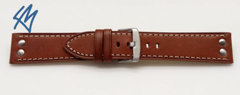 NAVIGATOR hnědá s nýty / š. 18 (16) mm