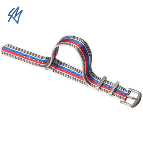 Nato heavy / bílá, černá, červená, modrá / š. 18 mm