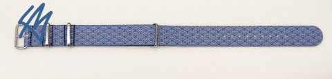 Nato nylon / modrá Wi-Fi / š. 18 mm