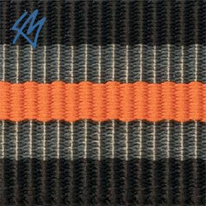 Nato nylon / černá, šedá, oranžová / š. 18 mm