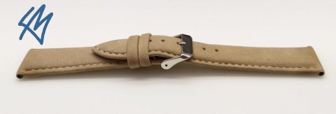 Lederimitat VINTAGE-Look béžová / š. 16 (14) mm (vegan) Eichmüller