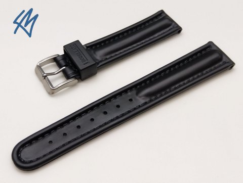CAYMAN černá - gumový řemen / š. 22 mm Morellato