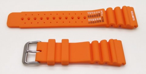 DIVERS N.D. Limits oranžový gumový řemen XL 24 mm Economy