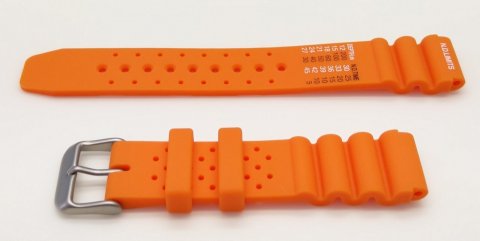 DIVERS N.D. Limits oranžový gumový řemen XL 22 mm Economy