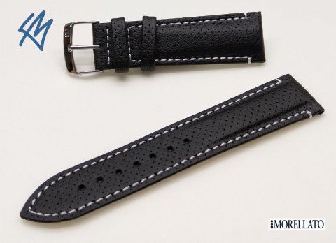 RACE TECH černá, bílá / š. 22 (20) mm Morellato