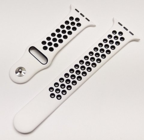 Apple Watch CONTRAST bílá, černá / š. 38(40) mm