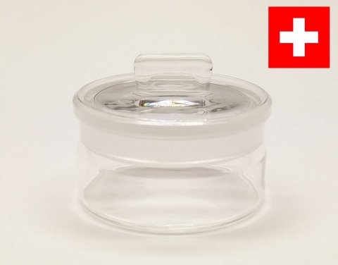Benzinka - zabroušená (sklo) Ø 50 mm/ 30 ml / Swiss Made