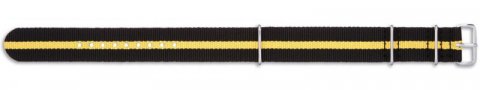 COMPASS Nato nylon / černá, žlutá / š. 20 mm / CONDOR