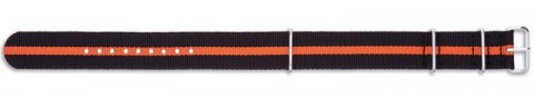 COMPASS Nato nylon / černá, oranžová / š. 18 mm / CONDOR