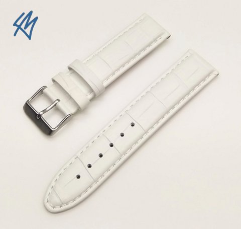 PRESTIGE CROCO bílá / š. 22 (22) mm