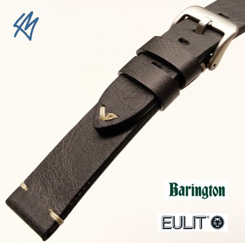 VINTAGE černá / š. 22 (20) mm / Barington