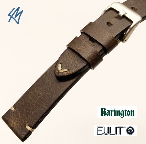VINTAGE tmavě hnědá / š. 22 (20) mm / Barington