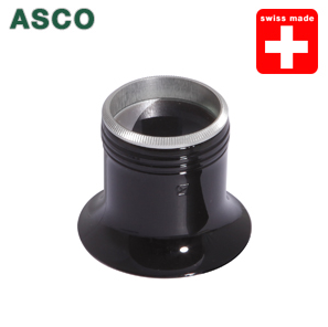 ASCO hodinářská lupa č. 1 / zvětšení 10x / Swiss