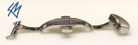 SATIN matná motýlková spona s tlačítky 20 mm