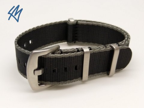 Nato heavy / šedá, černá / š. 18 mm
