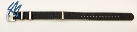 Nato heavy / šedá, černá / š. 18 mm