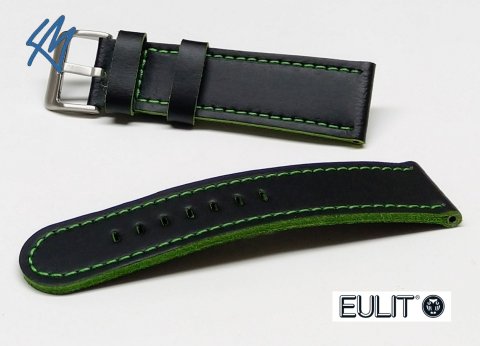 OLYMP černá + zelená / š. 26 (22) mm / Eulit
