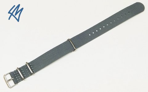 CANOE nato strap šedá / š. 20 mm