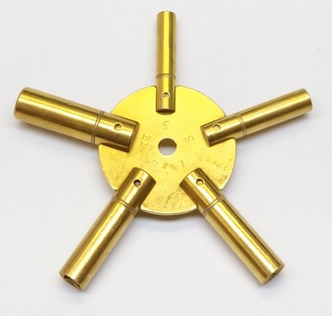 Klíč "hvězda" pro natahování velkých hodin - model 4099