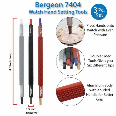 Bergeon 7404 / 3x přípravky k nasazování ruček
