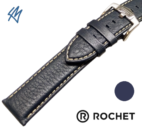 AVIATOR XL modrá NAVY s bílou obšívkou / š. 22 (20) mm / Rochet