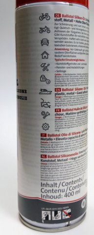 SILIKON-ÖL 400ml sprej - olej pro průmysl a vozidla / BALLISTOL
