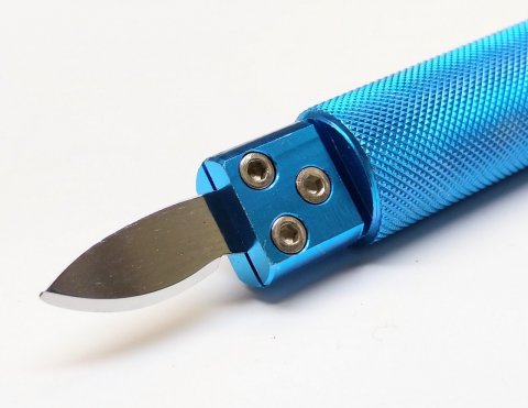 BLUE KAI METAL - hodinářský nůž s širokou střenkou