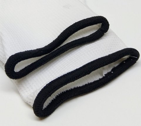 YUMEN 0700 bílé pracovní rukavice / velikost 9 (černý lem)