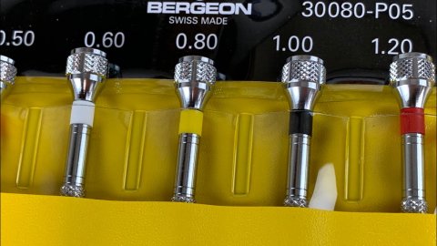 Bergeon 30080-P05 sada 5 hodinářských šroubováků / Swiss made