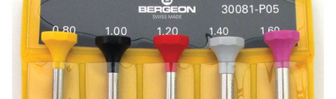Bergeon 30081-P05 sada 5 nerezových hodinářských šroubováků / Swiss made