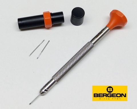 Bergeon 30081-AT ø 0,50mm ORANŽOVÁ / nerezový hodinářský šroubovák / Swiss made