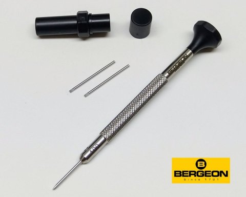 Bergeon 30081-AT ø 1,00mm ČERNÁ / nerezový hodinářský šroubovák / Swiss made