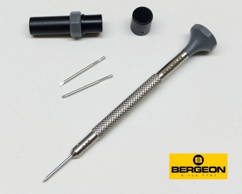 Bergeon 30081-AT ø 1,10mm ŠEDÁ / nerezový hodinářský šroubovák / Swiss made